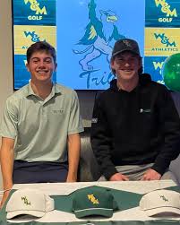 Congratulations to Stonehenge Members Eli and Talon who both signed last  night to play for William & Mary. Go Tribe! ⛳️🏌🏼‍♂️
