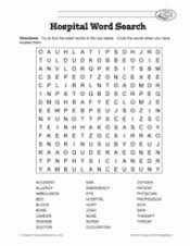 After you create your puzzle, proofread it carefully to check for the placement of unintended. Hospital Word Search Printable 2nd 5th Grade Teachervision