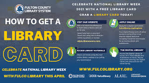 We did not find results for: Sign Up For A Library Card During Nlw21 Fulton County Library System