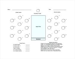 round table seating chart free word download template