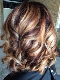 50.brown hair with blonde and red highlights. Caramel Highlights Lowlights Novocom Top