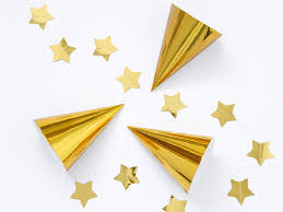 Feestmuts Goud 6 Stuks Feestdeco