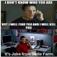 Liam Neeson Takes On Jake From State Farm Lol Jake From State Farm State Farm Make Me Laugh