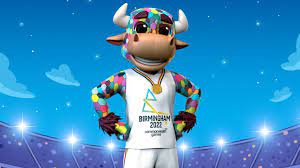 The symbol is derived from the form of a bounding kangaroo. Perry The Bull Mascot Revealed For Birmingham 2022 Commonwealth Games Athletics News Sky Sports