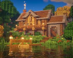 Looks impressive and doesn't need any special texture packs or materials to build these minecraft houses. Cottage Cute House Ideas Minecraft Novocom Top