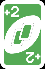 This card is also a wild card. Green Draw Two Card Clipart Free Download Transparent Png Creazilla