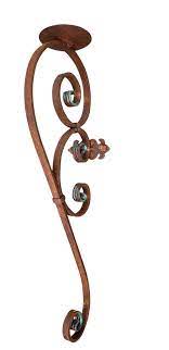Shop our best selection of wall sconce candle holders to reflect your style and inspire your home. Large Rustic Candle Sconce Perfect Wrought Iron Wall Hanging Pillar Candle Holder Interior Exterior Use Shoreline Ornamental Iron