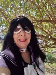 I promised. Here it is. My new alter ego, Sailor T M. She's the reborn twin  sister of Prince Endymion. She's Princess Elena. Her brother has no idea  that she too was