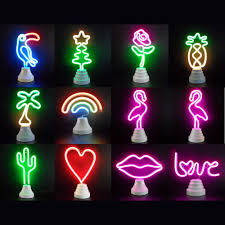 For festive cinco de mayo décor add this cactus lamp to your nacho buffet or tablescape. 2021 Neon Lights Flamingo Light Cactus Pineapple Big Mouth Birds Rainbow Table Desk Lamps Modeling Decoration Nightlight Wholesale Dropship From Pangyouyulei 27 14 Dhgate Com