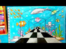 I'd definitely do it again though! How To Draw Underwater Scene How To Draw Fish Aquarium Youtube