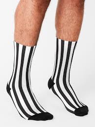 Get the latest in women's clothing. Black And White Stripes Pattern Socks By Kallyfactory Patterned Socks White Stripe Black And White Man