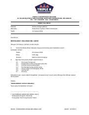 Pengertian dan contoh memo dalam bahasa inggris paling efektif dan mudah di ingat beserta artinya. 1 Memo Minit Mesyuarat Docx Triple A Enterprise Sdn Bhd 31 Jalan Equine 9 Taman Equine 43300 Seri Kembangan Selangor Tel 017 74121098 Fax 03 82104876 Course Hero