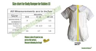 Guayaberas Size Charts