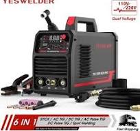 200A AC/DC Aluminum Tig Welder with Pulse Large LED Display, STICK/TIG  110/220V