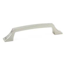 Transitional Metal Pull 5 1 32 In 128 Mm Ctoc Polished Nickel Rosema Re Collection Polished Nickel Hardware Metal
