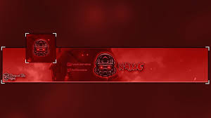 Logo template featuring an aggressive wild wolf graphic. Red Youtube Banner Template No Text 2560x1440 Novocom Top