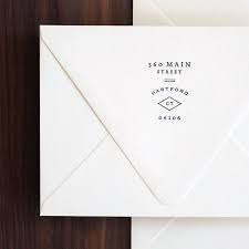 What A Charming Little Way To Display An Address On An Envelope Custom Address Stamp Graphic Design Typography Photography Logo Design