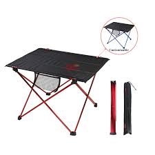 multifunctional aluminum alloy small folding table compact mesh folding table picnic table wholesale in 2021 camping table folding table folding camping table