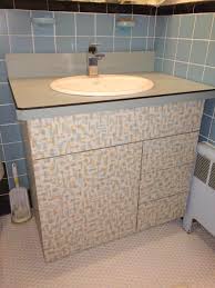 The almost universal availability of formica bathroom countertops, along with their easy customizability and the variety of styles and colors to. A Bathroom Vanity Made With Wilsonart S Patterned Betty Laminate