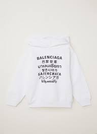 Shop our balenciaga hoodie selection from the world's finest dealers on 1stdibs. Balenciaga Hoodie Mit Frontprint De Bijenkorf