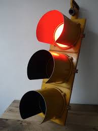 Feu Tricolore Americain Vintage Usa Jaune D Origine Deco Peinture Vintage Americain Vintage