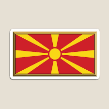The traditional macedonian flag had two equal horizontal parts of red and black color respectively. North Macedonia Gifts Merchandise Redbubble