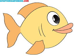 How To Draw A Cartoon Fish - Easy Drawing Tutorial For Kids