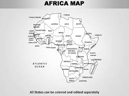 Discover the african continent with our free infographics. Africa Editable Continent Map With Countries