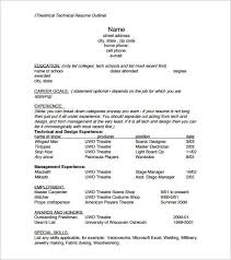 How to make a resume outline. 12 Resume Outline Templates Samples Doc Pdf Free Premium Templates