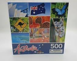 Jigsaw puzzle 500 pieces australia. Australia I Love Australia Collage 500 Piece Jigsaw Puzzle Ebay