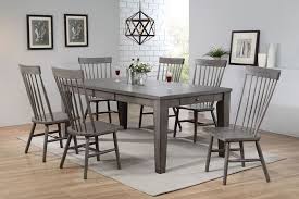 7 Pc Adriel Antique Gray Oak Finish Wood Dining Table Set This Set Includes The Table And 6 Side Chairs Grey Dining Tables Dining Table Wood Dining Table