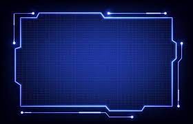 Abstract Background Of Technology Hud Or Head Up Display Frame Frame Display Head Up Display Background Powerpoint