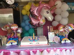Unicorn Table Set Up Unicorn Birthday Table Set Up Table Settings