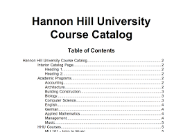 Course Catalog Module | Hannon Hill