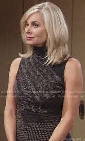 Maybe you would like to learn more about one of these? Wornontv Ashley S Checked Print Turtleneck Dress On The Young And The Restless Eileen Davidson Clothes And Wardrobe From Tv