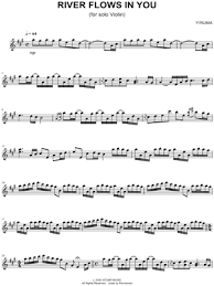 Uploaded on jan 09, 2018. Yiruma River Flows In You Sheet Music Violin Solo In A Major Transposable Download Print Sku Mn0105631