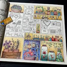 Coloring pages have an utmost significance in our lives. World Of Flowers Johanna Basford Completed Pages