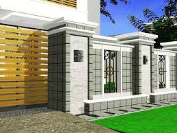 Terbaru 24 Kombinasi Warna Cat Pagar Tembok Rumah Minimalis Desain Rumah Arsitektur