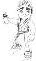 Show your kids a fun way to learn the abcs with alphabet printables they can color. Coloring Pages Subway Surfers Morning Kids