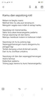 Sepotong Roti Sajak Kutipan Buku Kutipan Terbaik