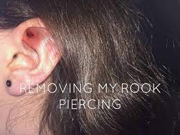 Thank God It S Finally Out Taking Out My Rook Piercing For Good Youtube