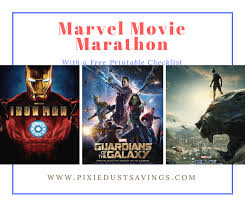 In addition to the movies listed above, there are at least eight announced tv series all coming to disney+ only from marvel studios as part of phase 4, all with ties so tight to the mcu movies, they. Marvel Movie Marathon With Free Printable Checklist