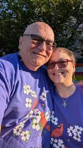 Hi there! This is a pic of my husband Joel & me. Joel was diagnosed with  Alzheimer's