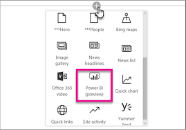 powerbi how to add power bi web part in web part page in