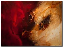 Red abstract pieces of artwork convey creativity and passion. Painting For Sale Large Red Abstract Painting 6135