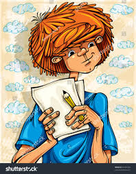 Teen Boy Hairy Red Head Pencil Stock Vector (Royalty Free) 81431239 |  Shutterstock