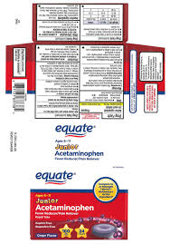 junior acetaminophen ages 6 11 tablet chewable wal mart