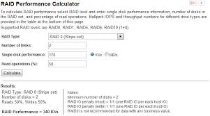 Calculate The Iops Performance Of Your Raid Array Or Prospective Raid Types Excellent Tool Calculator Reading