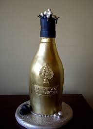 Black Ace Of Spades Bottle Ace Of Spades Champagne Bottle Cake By Tina Luu Bottle Cake Wine Bottle Cake Alcohol Cake