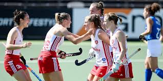 Coach jo and player haylee! Ledesma Nets On Debut As England Top Italy England Hockey